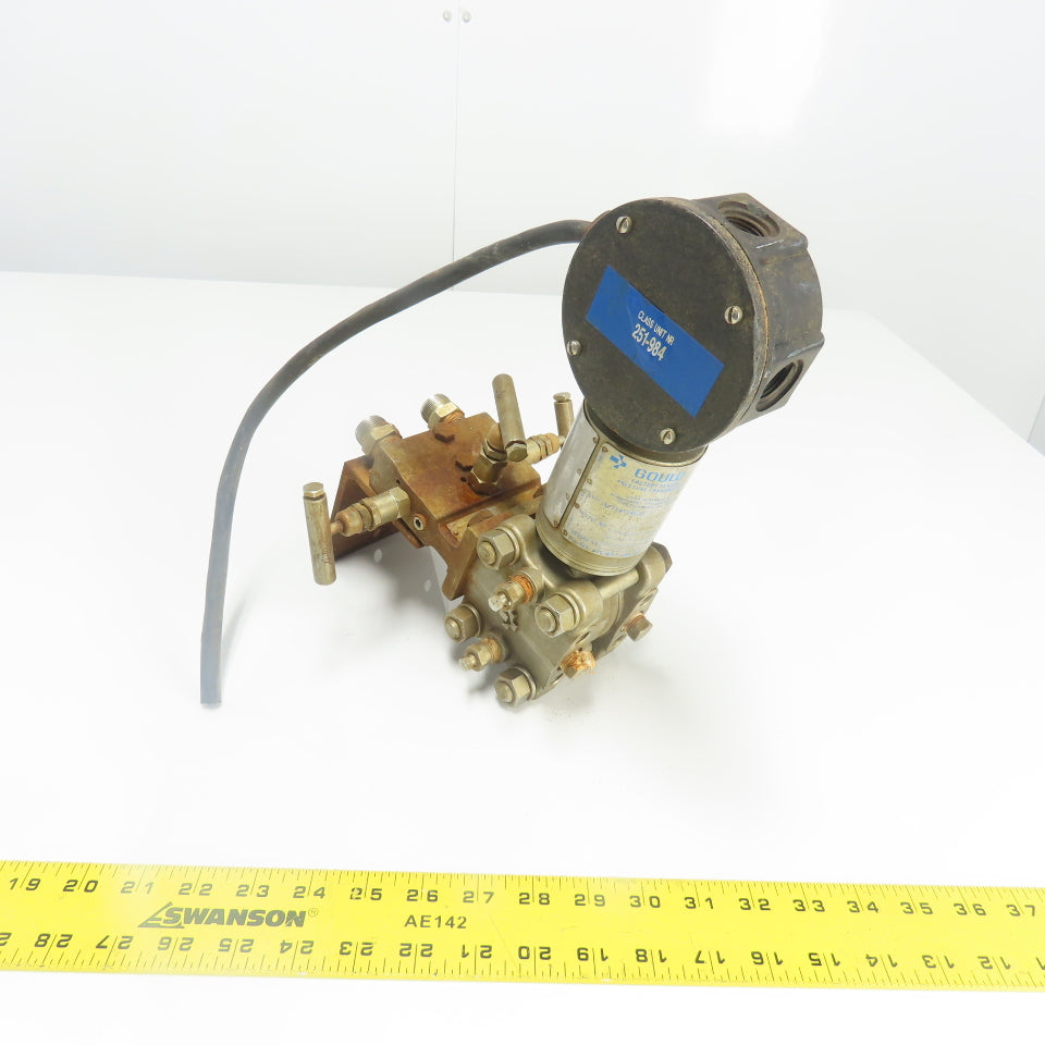 Gould PD3000-200 Flow Pressure Transmitter 30VDCW/ M4TVS Stainless Steel Valve