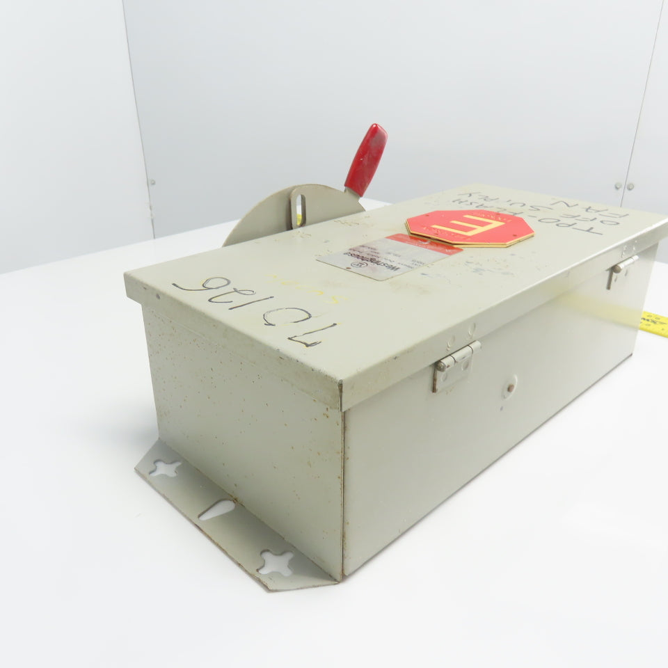 Westinghouse JHFN361 30A Fusible Heavy Duty Safety Disconnect Switch 600VAC