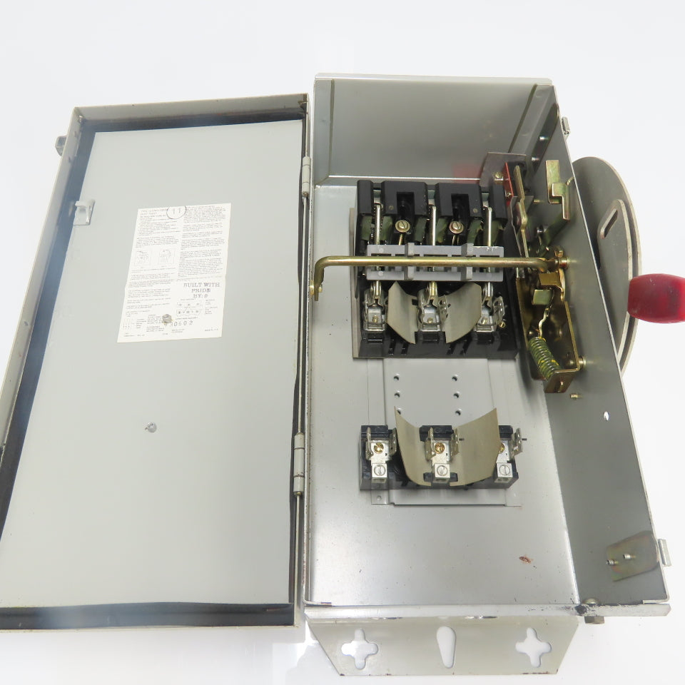 Westinghouse JHFN361 30A Fusible Heavy Duty Safety Disconnect Switch 600VAC