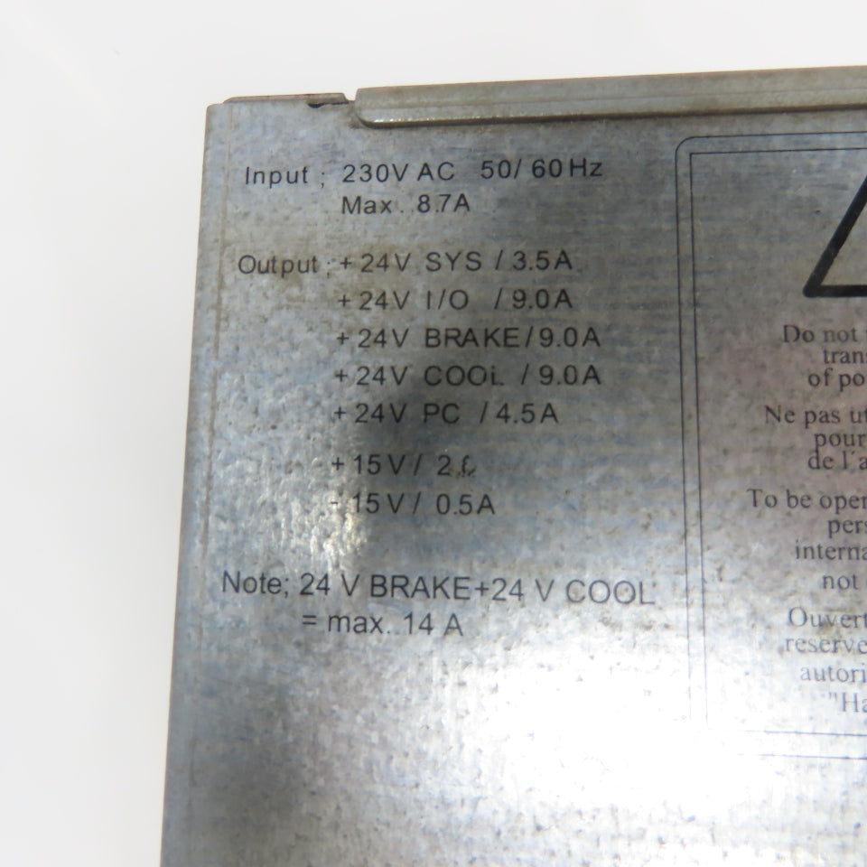 Efore SR 92B130 DSQC 539 Power Supply 230VAC Input 24V Output