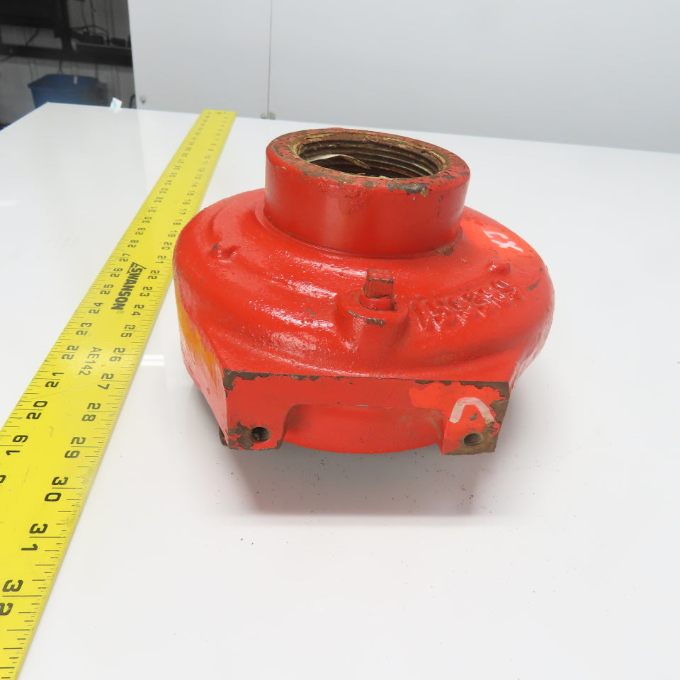 159389 Cast Pump Body 4-Bolt Mount 1-1/2" NPT Outlet 2-1/2" NPT Inlet