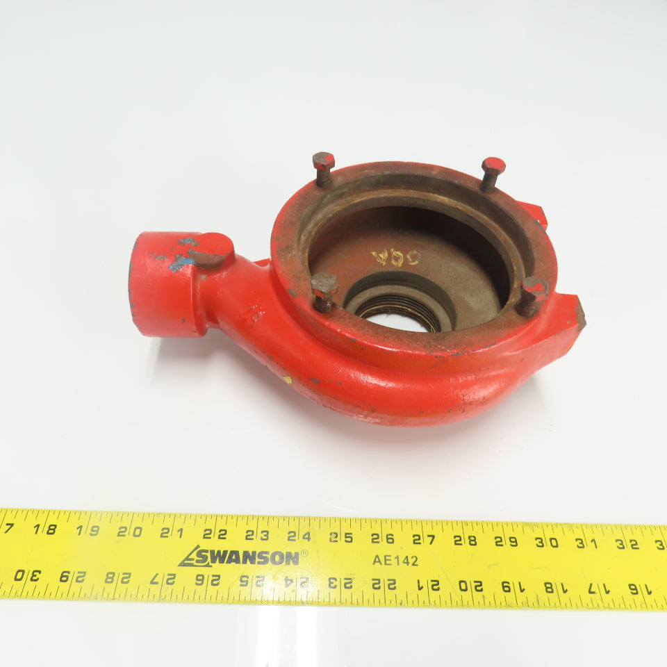 159389 Cast Pump Body 4-Bolt Mount 1-1/2" NPT Outlet 2-1/2" NPT Inlet
