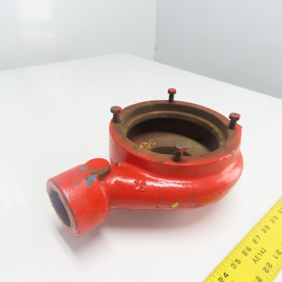 159389 Cast Pump Body 4-Bolt Mount 1-1/2" NPT Outlet 2-1/2" NPT Inlet
