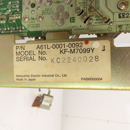 Matsushita A61L-0001-0092 Operator Control Display Samsung 9ETY22