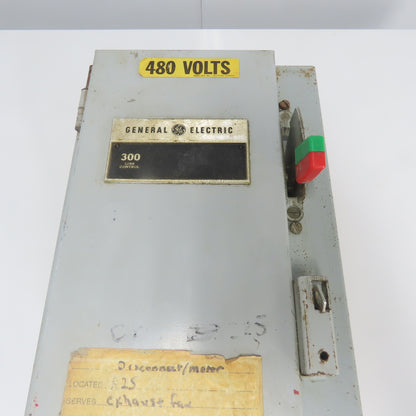 General Electric CR308 Size 0, 1 Combination Starter Disconnect 30A 600V Fused