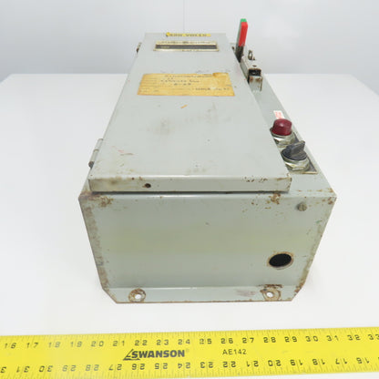 General Electric CR308 Size 0, 1 Combination Starter Disconnect 30A 600V Fused
