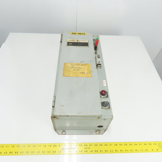General Electric CR308 Size 0, 1 Combination Starter Disconnect 30A 600V Fused