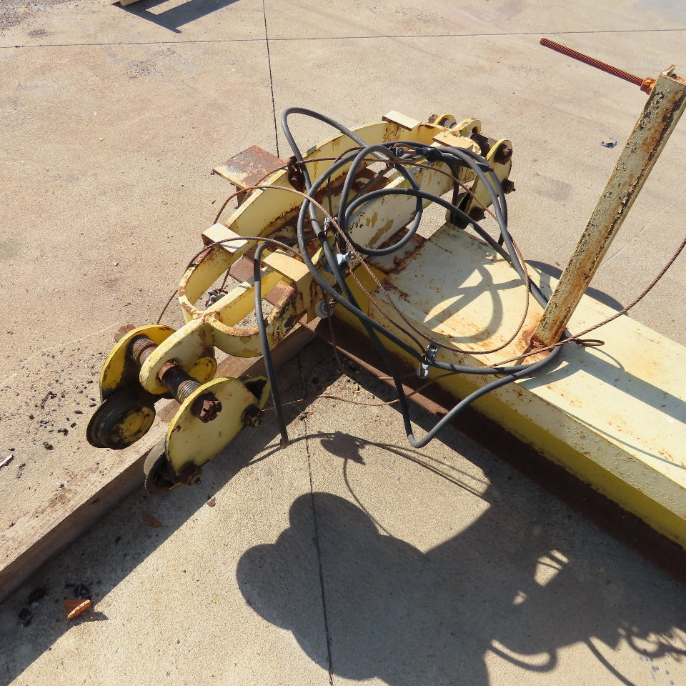 2 Ton Ceiling Mount Under Hung Bridge Crane 20' Span 65' Runway 5" x 12" Girder