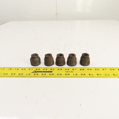 3/4" x 3/8" NPT Black iron Pipe Bell Reducer Fitting Lot Of 5