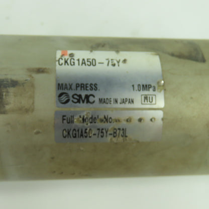 SMC CKG1A50-75Y Double Acting Pneumatic Cylinder 75mm Stroke 50mm Bore