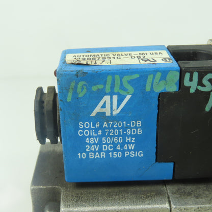 Automatic Valve 413B67S31C-DB7 Pneumatic Directional Solenoid Valve 24V 150PSIG