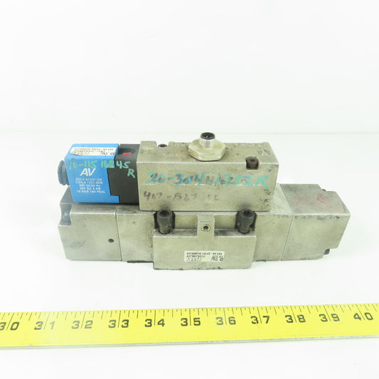 Automatic Valve 413B67S31C-DB7 Pneumatic Directional Solenoid Valve 24V 150PSIG