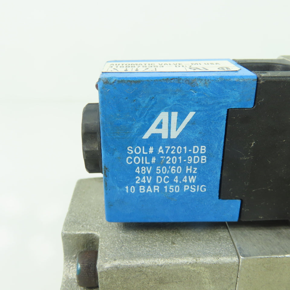 Automatic Valve 416B67S3S3-DB7 Pneumatic Directional Solenoid Valve 24V 150PSIG