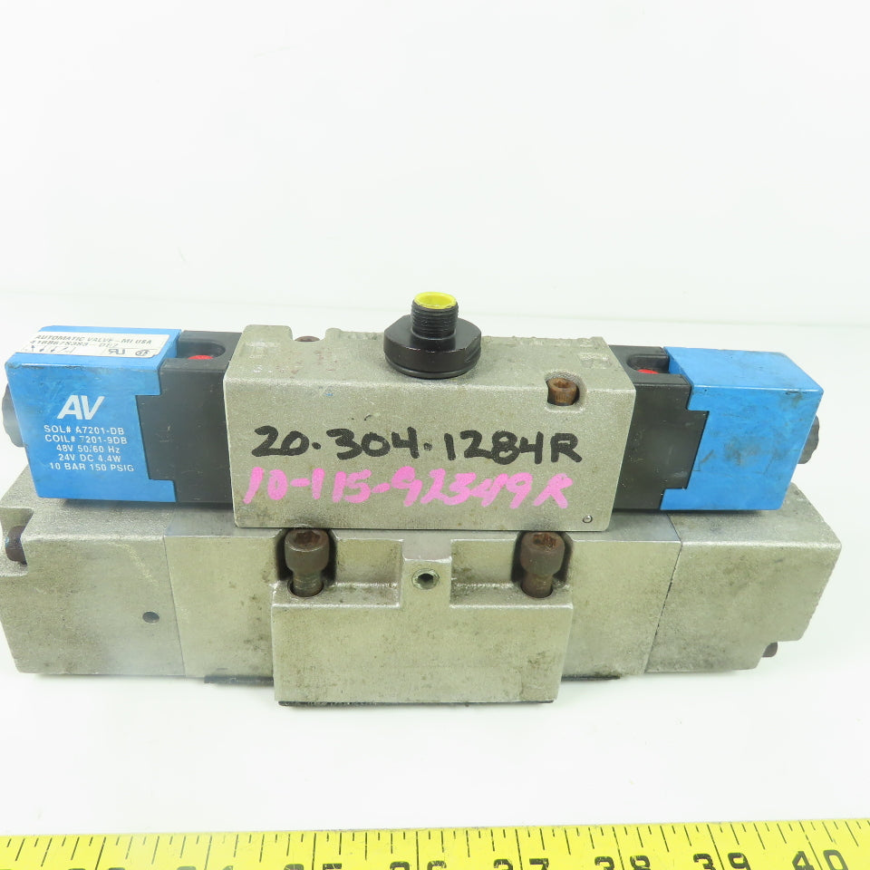 Automatic Valve 416B67S3S3-DB7 Pneumatic Directional Solenoid Valve 24V 150PSIG