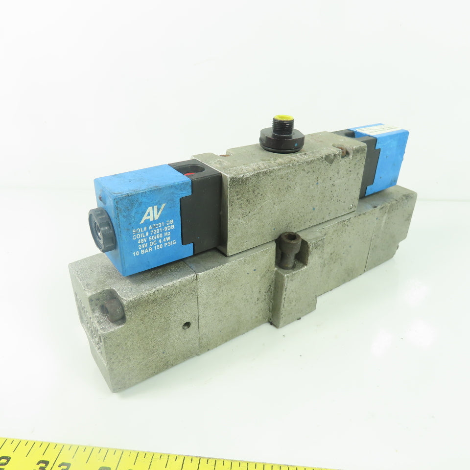 Automatic Valve 416B67S3S3-DB7 Pneumatic Directional Solenoid Valve 24V 150PSIG