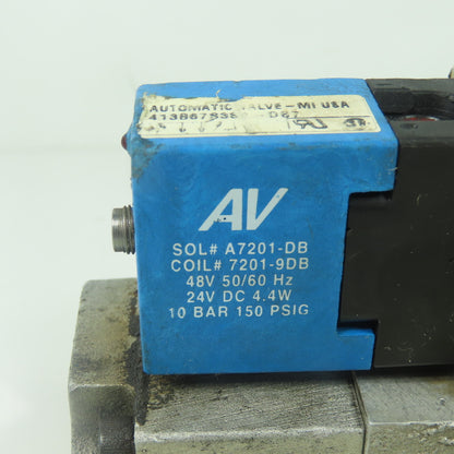Automatic Valve 413B67S3S3-DB7 Pneumatic Directional Solenoid Valve 24V 150PSIG
