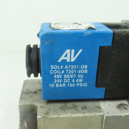 Automatic Valve 407B67S31C-DB7 Pneumatic Directional Solenoid Valve 24V 150PSIG