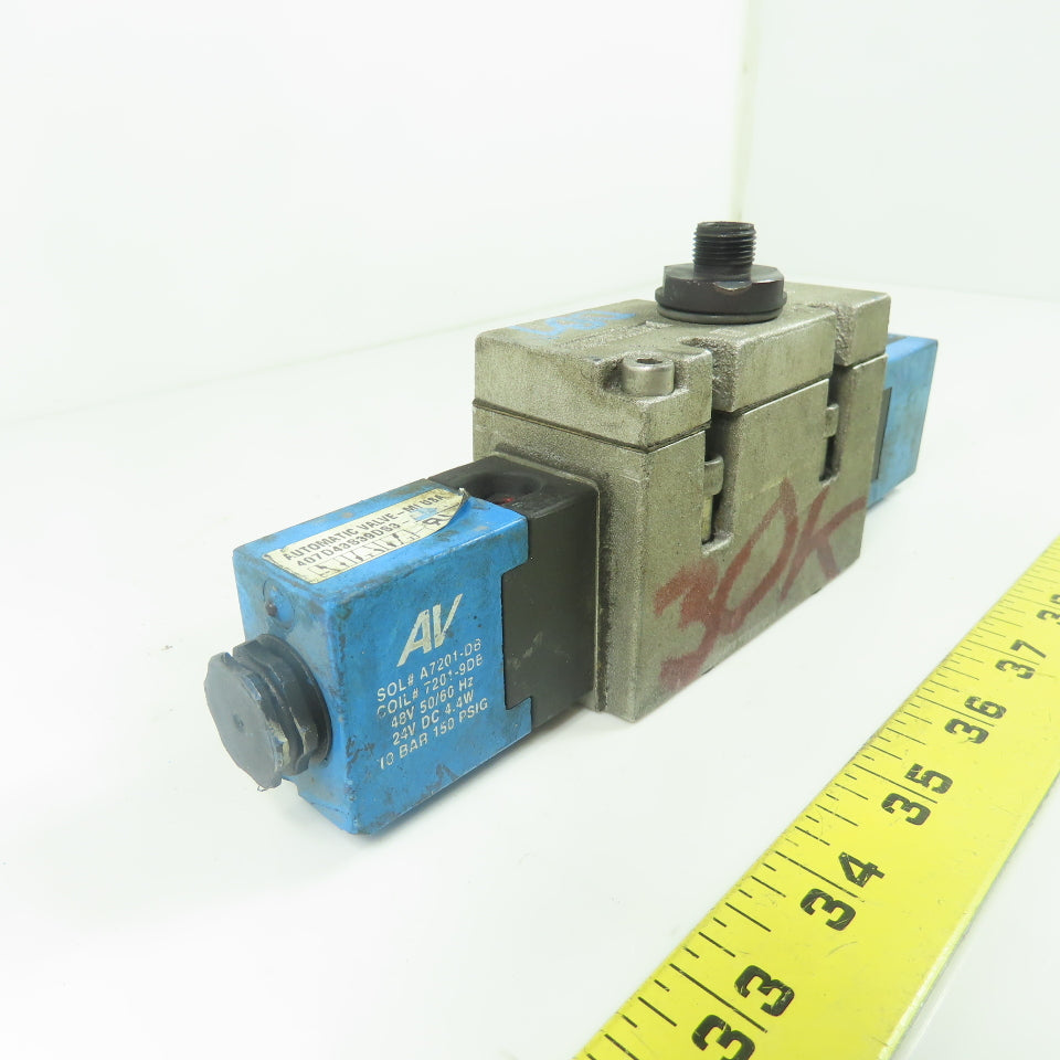 Automatic Valve 407D43S39DS3-DB7 Pneumatic Directional Solenoid Valve 24V 150PSI