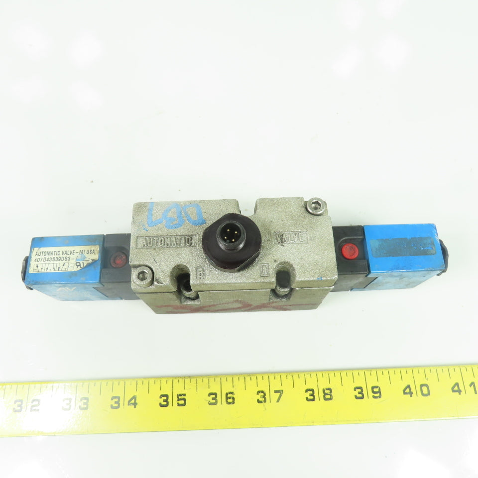 Automatic Valve 407D43S39DS3-DB7 Pneumatic Directional Solenoid Valve 24V 150PSI