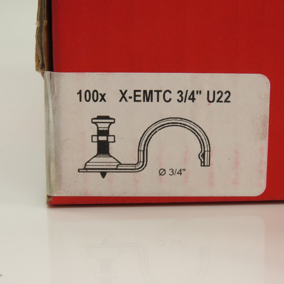 Hilti X-EMTC 3/4" U22 P-Clip Metal Conduit Strap With X-U Nail Box Of 100