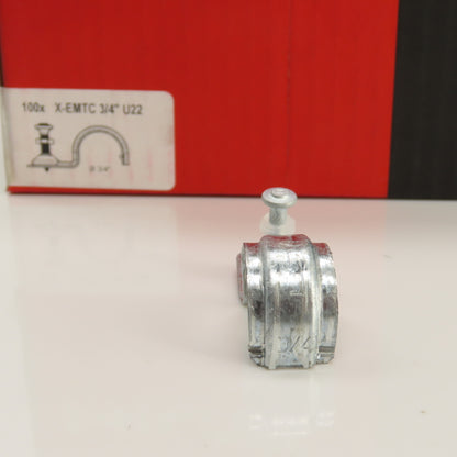 Hilti X-EMTC 3/4" U22 P-Clip Metal Conduit Strap With X-U Nail Box Of 100