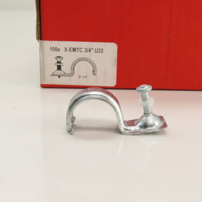 Hilti X-EMTC 3/4" U22 P-Clip Metal Conduit Strap With X-U Nail Box Of 100