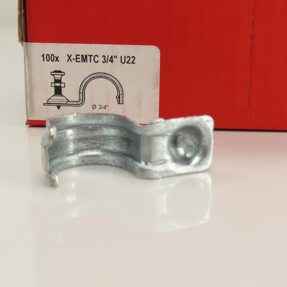 Hilti X-EMTC 3/4" U22 P-Clip Metal Conduit Strap With X-U Nail Box Of 100