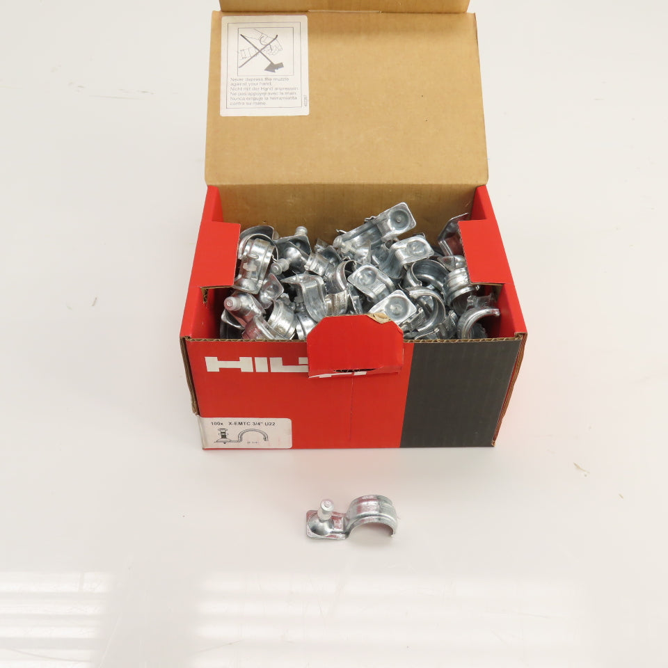Hilti X-EMTC 3/4" U22 P-Clip Metal Conduit Strap With X-U Nail Box Of 100