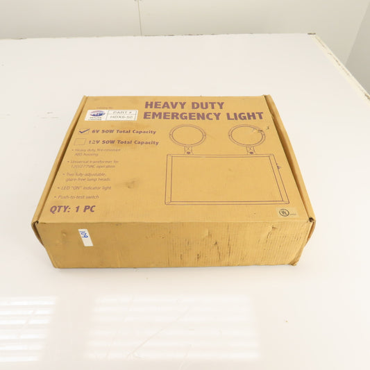 Skyline HDX6-50 Heavy Duty Emergency Light 6V 50W Capacity 120/277VAC New