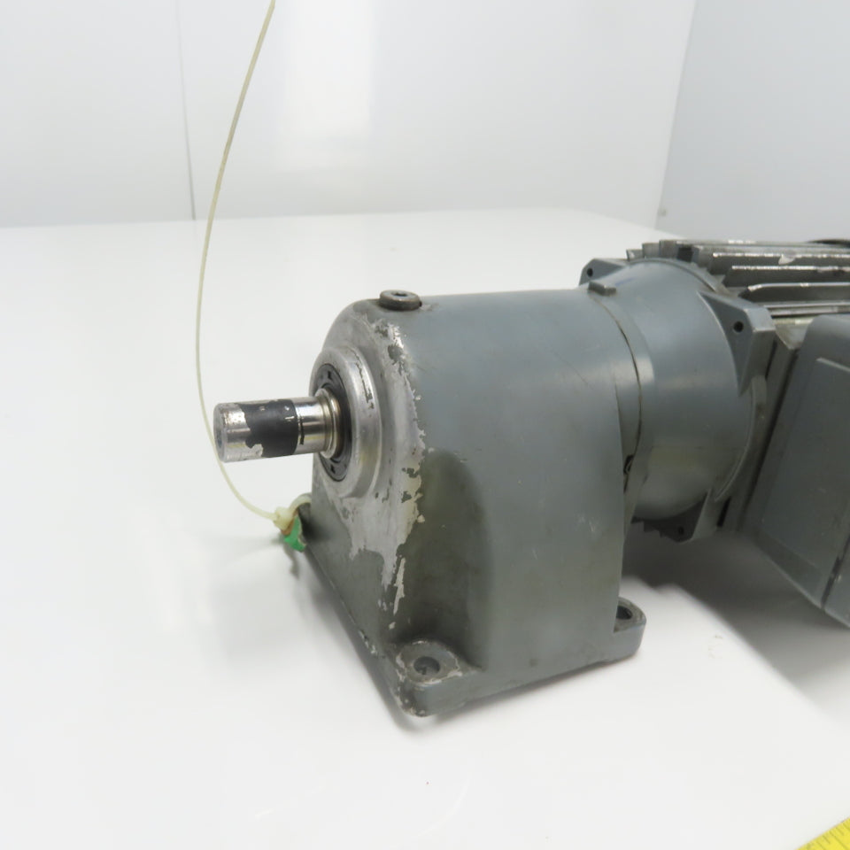 ABM DB10/G80/4D71C-4 0.25Kw 15:1 Inline Gear Motor 230/460V 3Ph 109RPM W/Brake