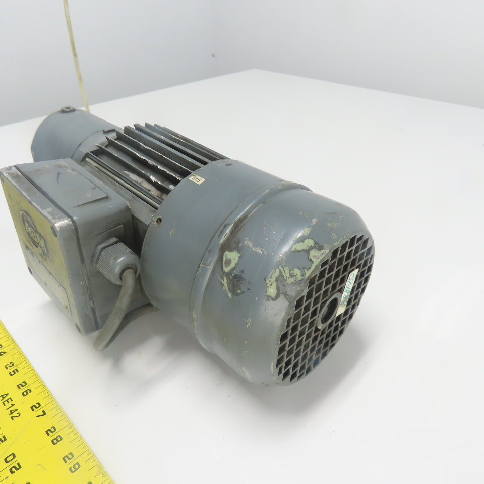 ABM DB10/G80/4D71C-4 0.25Kw 15:1 Inline Gear Motor 230/460V 3Ph 109RPM W/Brake