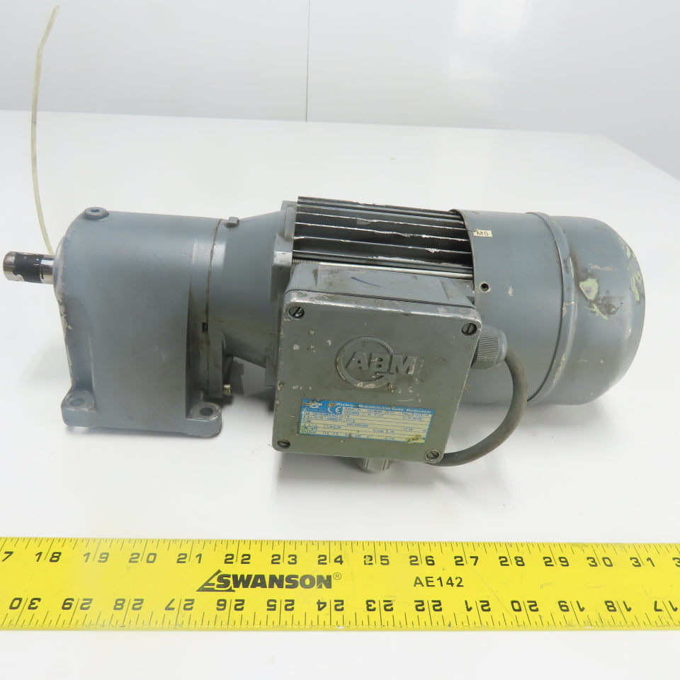 ABM DB10/G80/4D71C-4 0.25Kw 15:1 Inline Gear Motor 230/460V 3Ph 109RPM W/Brake