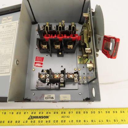 General Electric TH3361J 30A Fusible Safety Disconnect Switch 600VAC