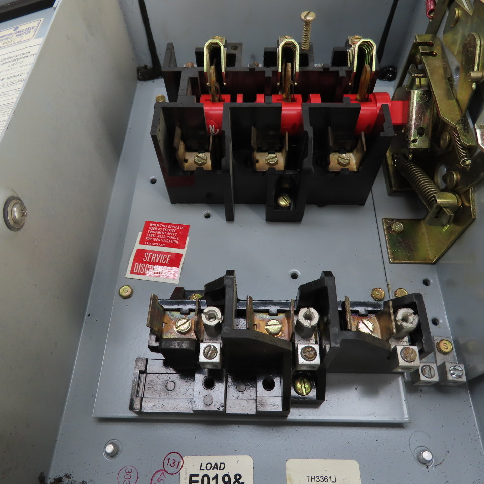 General Electric TH3361J 30A Fusible Safety Disconnect Switch 600VAC