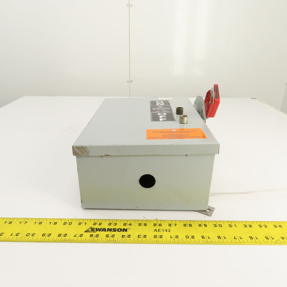 General Electric TH3361J 30A Fusible Safety Disconnect Switch 600VAC