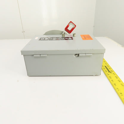 General Electric TH3361J 30A Fusible Safety Disconnect Switch 600VAC