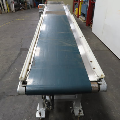 Gammerler 14" Belt Incline Discharge End Stop Slide Bed Conveyor 136" 138FPM