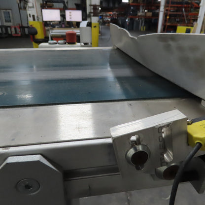 Gammerler 14" Belt Incline Discharge End Stop Slide Bed Conveyor 136" 138FPM