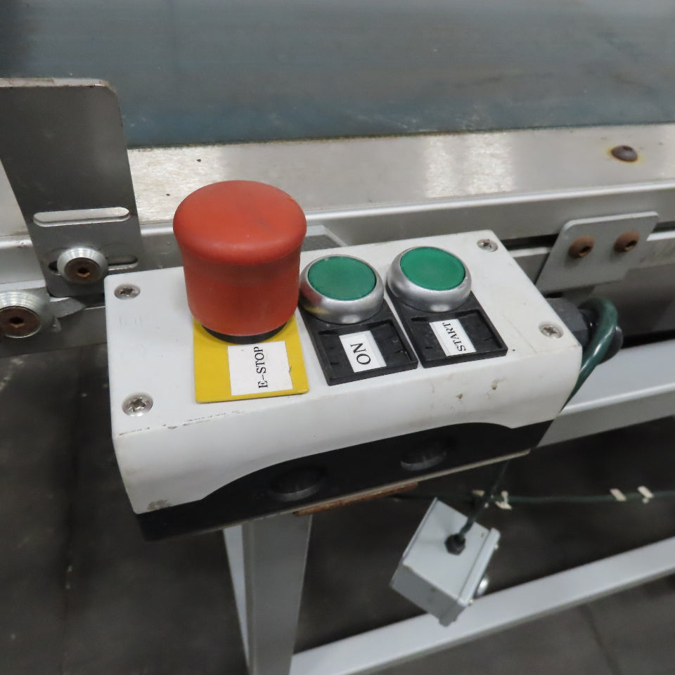 Gammerler 14" Belt Incline Discharge End Stop Slide Bed Conveyor 136" 138FPM