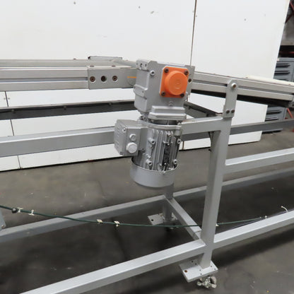 Gammerler 14" Belt Incline Discharge End Stop Slide Bed Conveyor 136" 138FPM