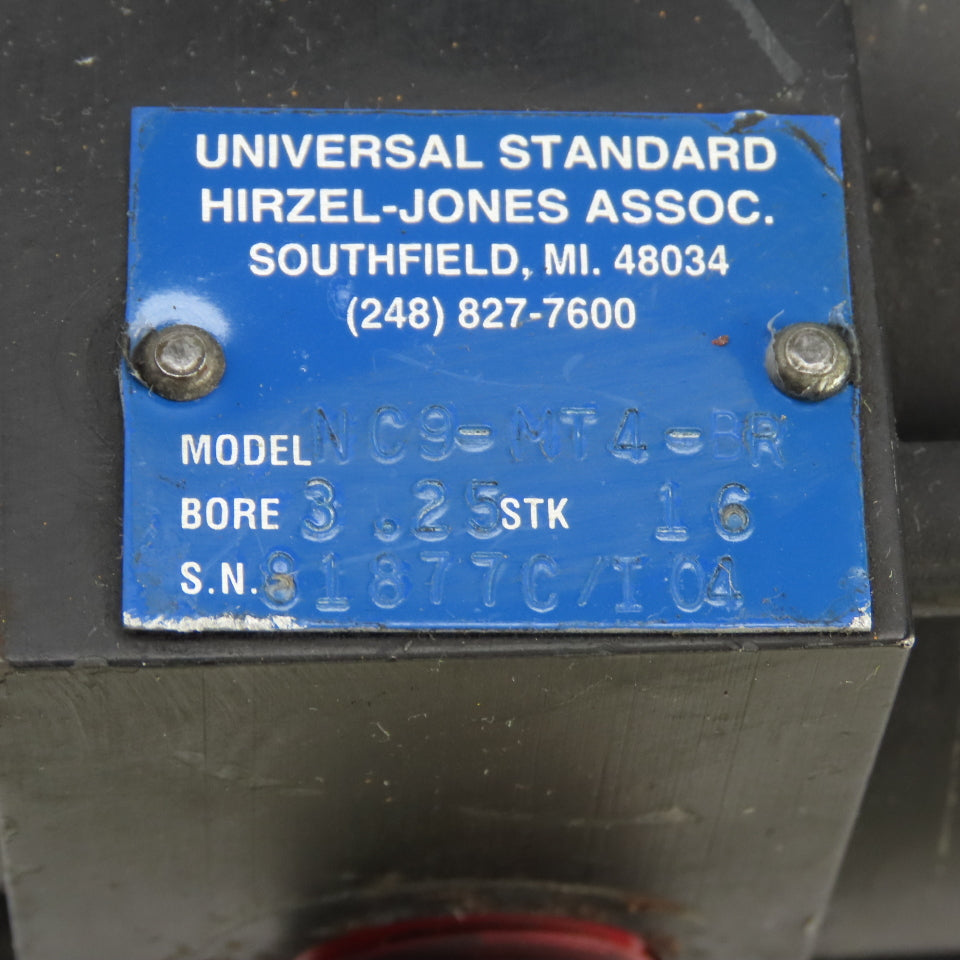 Universal Standard NC9-MT4-BR Double Acting Air Cylinder 3.25" Bore 16" Stroke