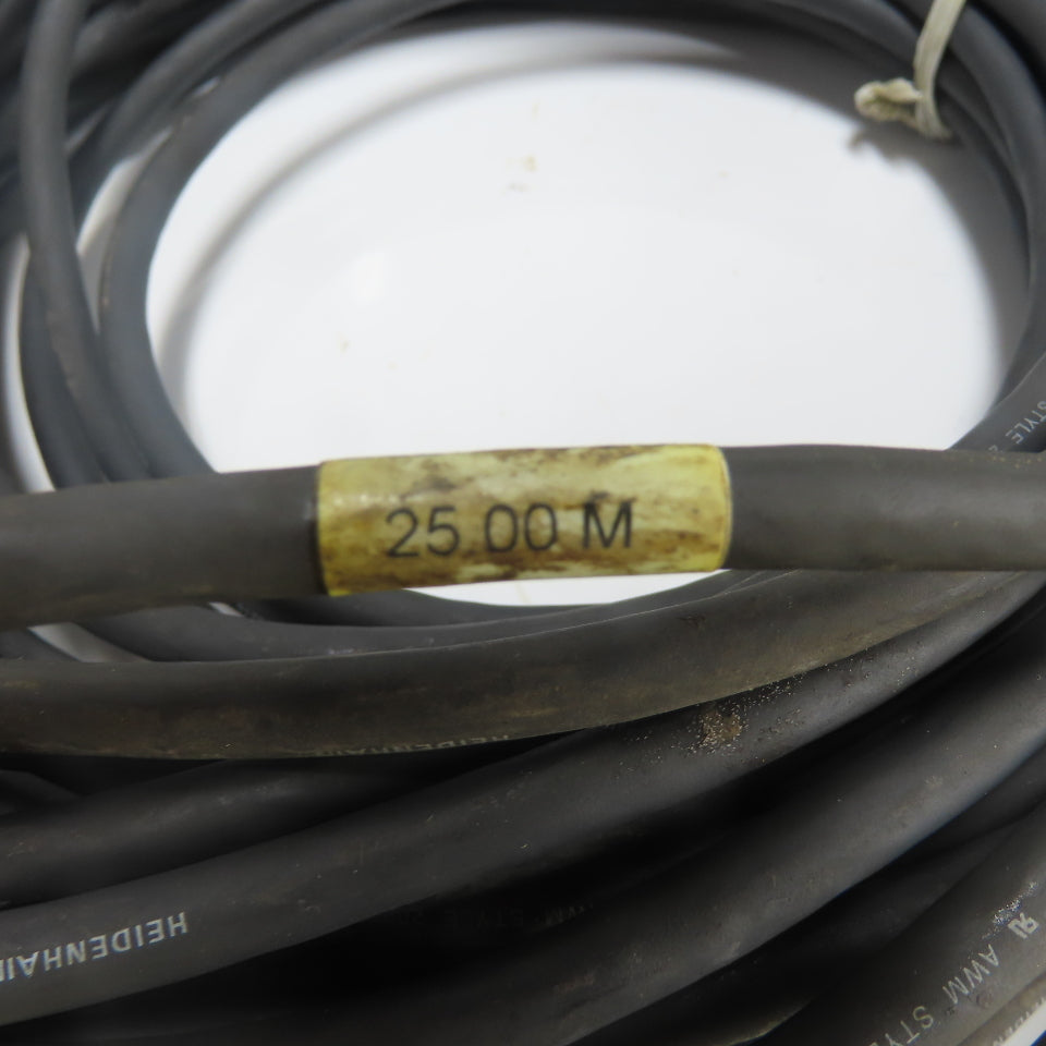 Heidenhain 262 012 28 Cable Cordset Connector 12-Pin Male To Cut End 25.00M