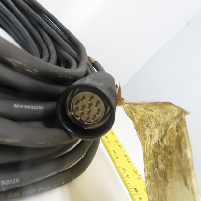 Heidenhain 262 012 28 Cable Cordset Connector 12-Pin Male To Cut End 25.00M