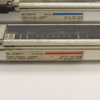 Keyence SL-C28H-R SL-C28H-T Safety Light Curtain Set Receiver & Transmitter