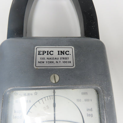 Epic Clip-On Power-Factor Meter 15-1500A 150-600V