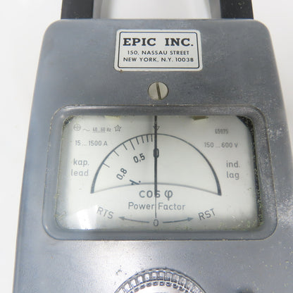 Epic Clip-On Power-Factor Meter 15-1500A 150-600V