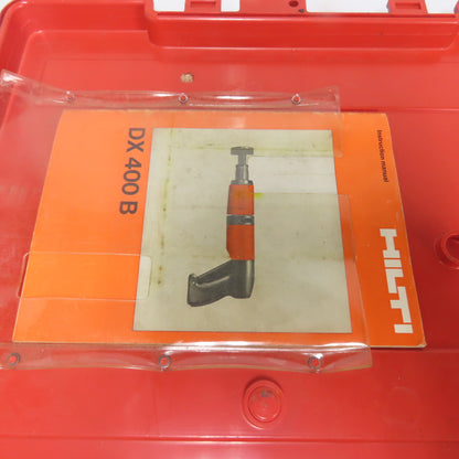 Hilti DX 400B Powder Actuated Tool Stud Gun W/ Accessories
