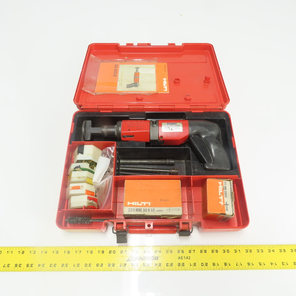 Hilti DX 400B Powder Actuated Tool Stud Gun W/ Accessories