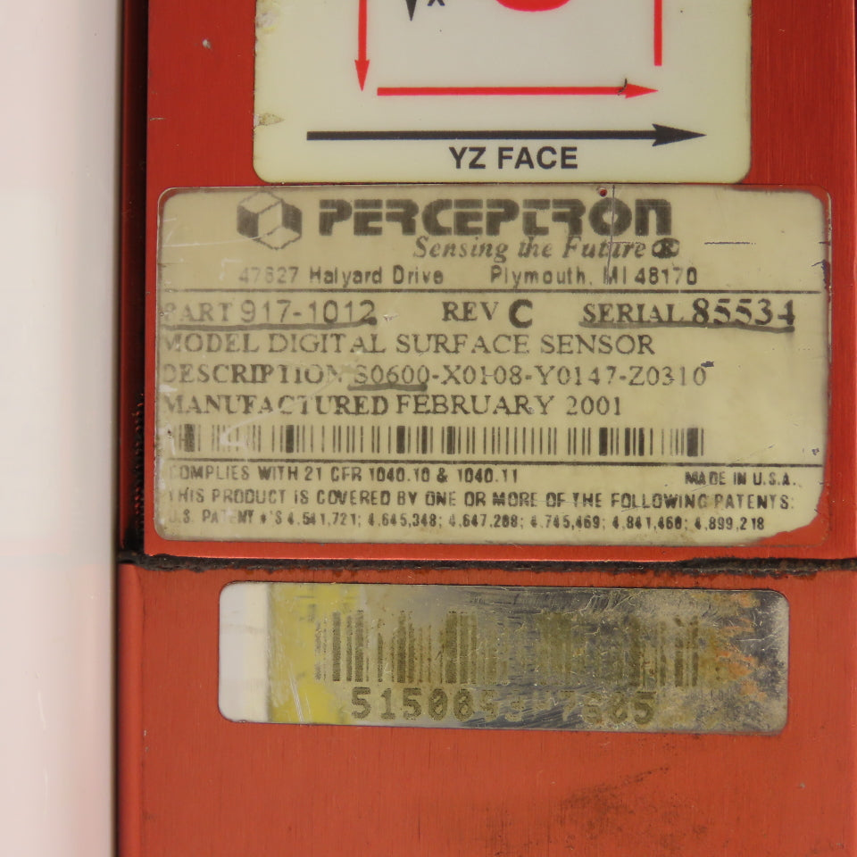 Perceptron 917-1012 Digital TriCam Surface Sensor Rev C