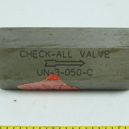 Check-All UN-3-050-C Universal Low Pressure Check Valve 1/2"